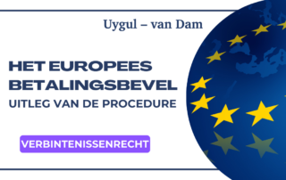 europees betalingsbevel verbintenissenrecht procedure